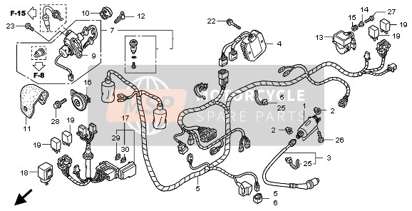 Honda SH125 2006 WIRE HARNESS for a 2006 Honda SH125